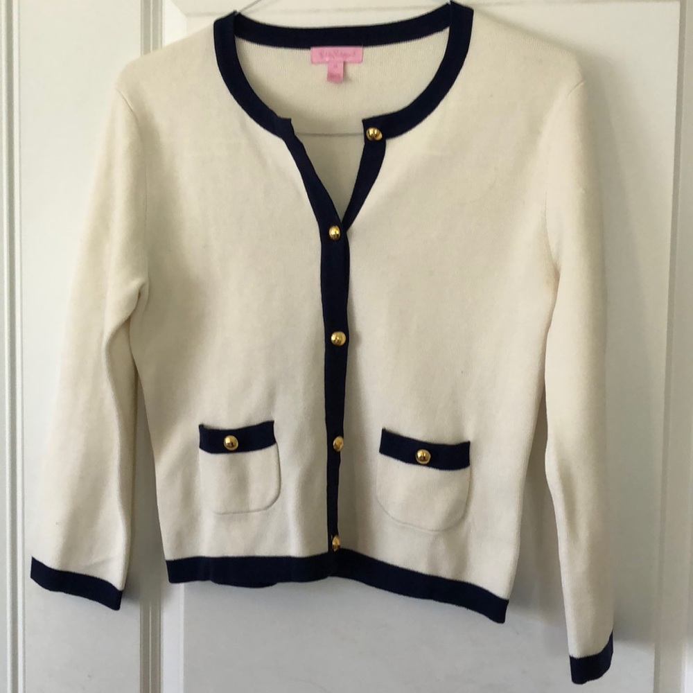White Lilly Pulitzer sweater